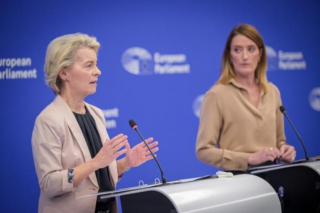 Δήλωση της Προέδρου φον ντερ Λάιεν στην κοινή συνέντευξη Τύπου με την Πρόεδρο Μέτσολα έπειτα από την ψηφοφορία του Κοινοβουλίου επί του Σώματος των Επιτρόπων